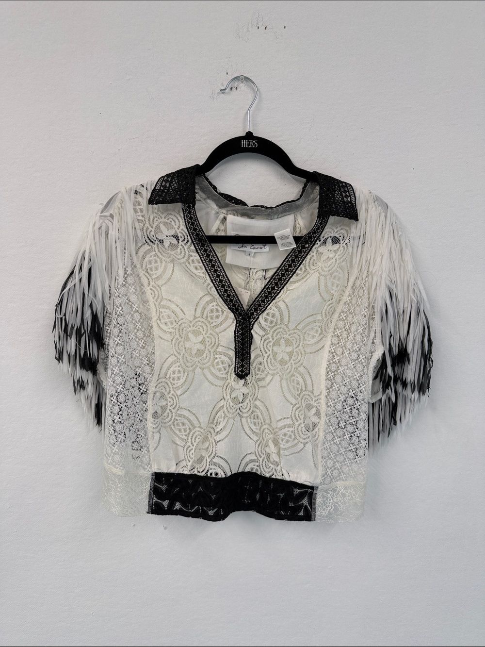 In Earnest Anthropologie Embellished Blouse